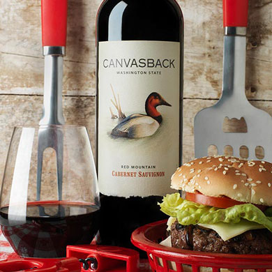 Beef Burgers with Cabernet