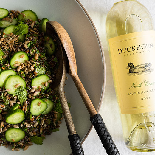 Quinoa and Cucumber Tabbouleh Recipe paired with Duckhorn Vineyard Sauvignon Blanc
