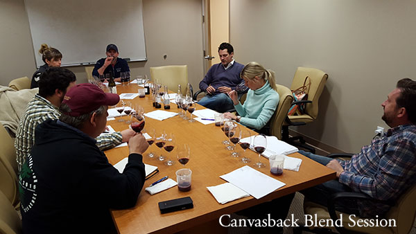 DWC winemaker blend options tasting