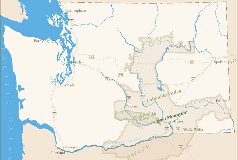 Washington State Appellation Map