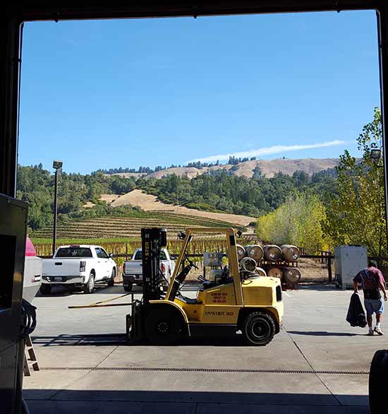 View from Goldeneye Barn