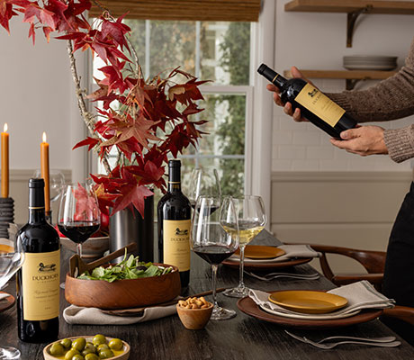 Duckhorn Vineyards wines on a counter