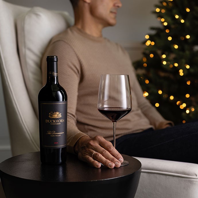 The Discussion bottle on a table