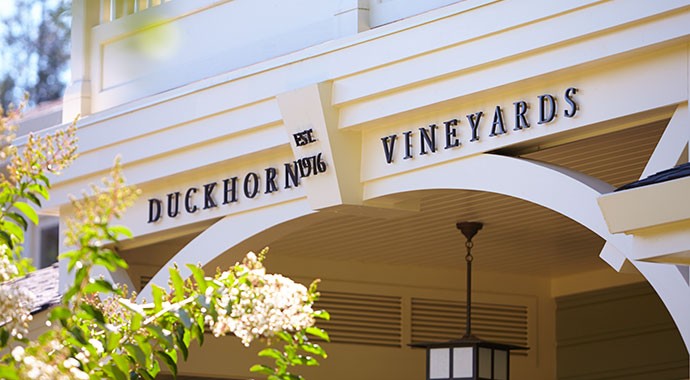 Entrance to Duckhorn Vineyards estate house