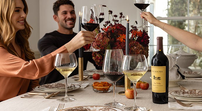 Duckhorn Vineyards wine on a table