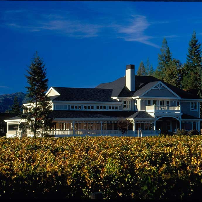 Original image of Duckhorn estate house when complete in 2000